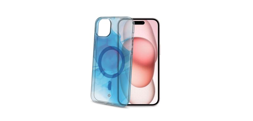 MAGSHADES - Cover semi-trasparente dotata di tecnologia Magsafe, bordi rinforzati, protezione tasti compatibile per Apple iPhone 15