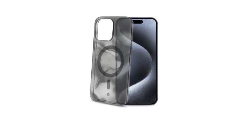 MAGSHADES - Cover semi-trasparente dotata di tecnologia Magsafe, bordi rinforzati, protezione tasti compatibile per Apple iPhone 15 Pro