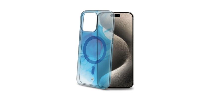 MAGSHADES - Cover semi-trasparente dotata di tecnologia Magsafe, bordi rinforzati, protezione tasti compatibile per Apple iPhone 15 Pro Max