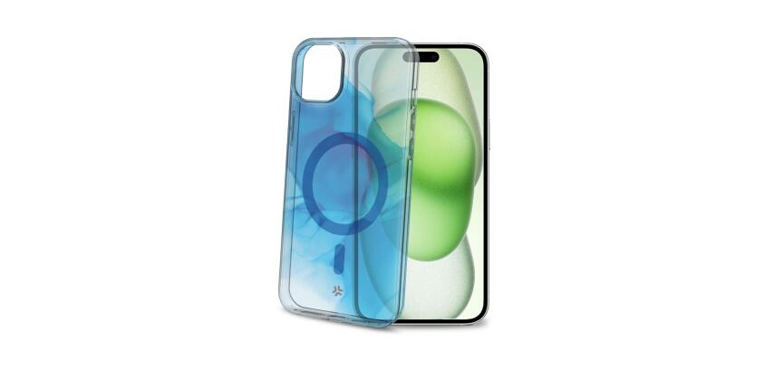 MAGSHADES - Cover semi-trasparente dotata di tecnologia Magsafe, bordi rinforzati, protezione tasti compatibile per Apple iPhone 15 Plus