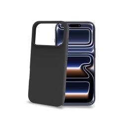 CROMO - Cover in morbido TPU con finitura soft touch colore nero compatibile con Apple iPhone 18 Pro/ iPhone 17 Pro [IPHONE 18 CASES]