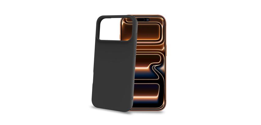 CROMO - Cover in morbido TPU con finitura soft touch colore nero compatibile con Apple iPhone 18 Pro Max/ iPhone 17 Pro Max [IPHONE 18 CASES]