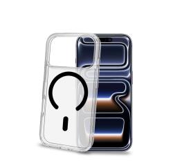 GELSKINMAG - Cover morbida trasparente in TPU, compatibile con la tecnologia Magsafe, anello magnetico color Nero per Apple iPhone 18 Pro/ iPhone 17 Pro [IPHONE 18 CASES]