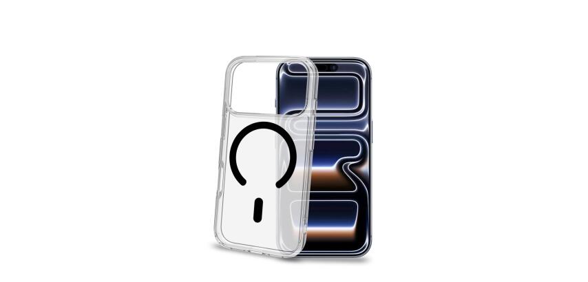 GELSKINMAG - Cover morbida trasparente in TPU, compatibile con la tecnologia Magsafe, anello magnetico color Nero per Apple iPhone 18 Pro/ iPhone 17 Pro [IPHONE 18 CASES]