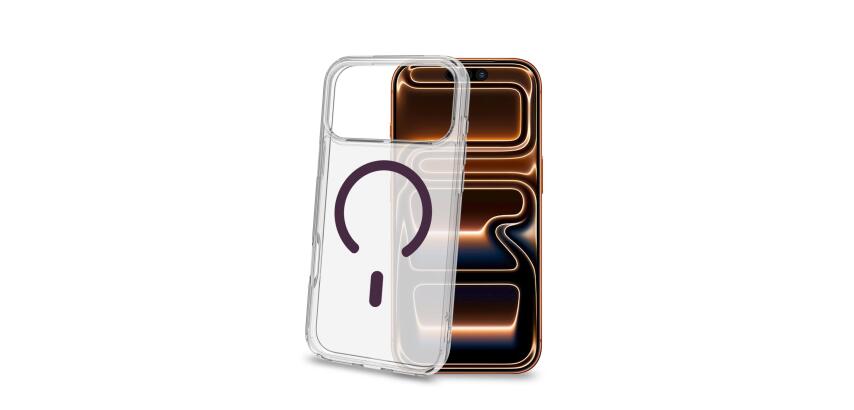 GELSKINMAG - Cover morbida trasparente TPU,compatibile con tecnologia Magsafe,anello magnetico match in color Cherry per Apple iPhone 18 Pro Max/iPhone 17 Pro Max [IPHONE 18 CASES]