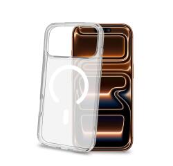 GELSKINMAG - Cover morbida trasparente TPU, compatibile con tecnologia Magsafe, anello magnetico color Bianco per Apple iPhone 18 Pro Max/ iPhone 17 Pro Max [IPHONE 18 CASES]