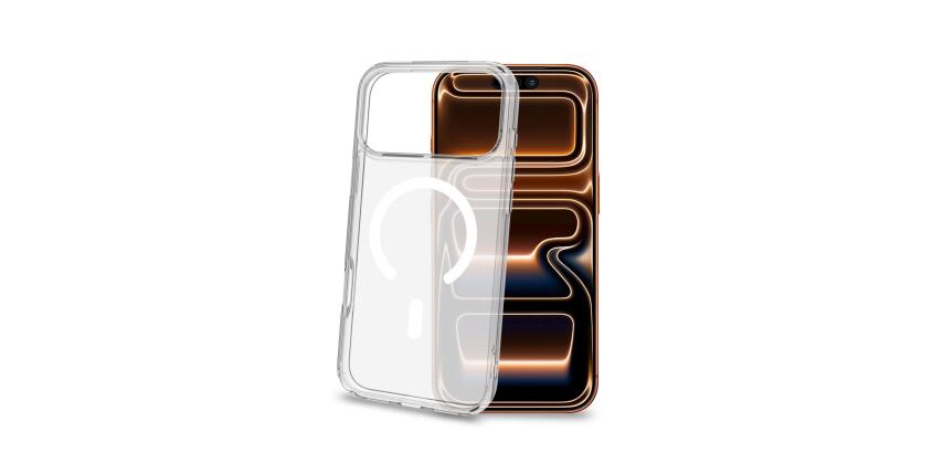 GELSKINMAG - Cover morbida trasparente TPU, compatibile con tecnologia Magsafe, anello magnetico color Bianco per Apple iPhone 18 Pro Max/ iPhone 17 Pro Max [IPHONE 18 CASES]
