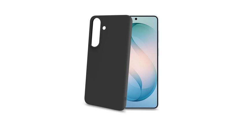 CROMO - Cover in morbido TPU con finitura soft touch colore nero compatibile con Samsung Galaxy S26 FE 5G