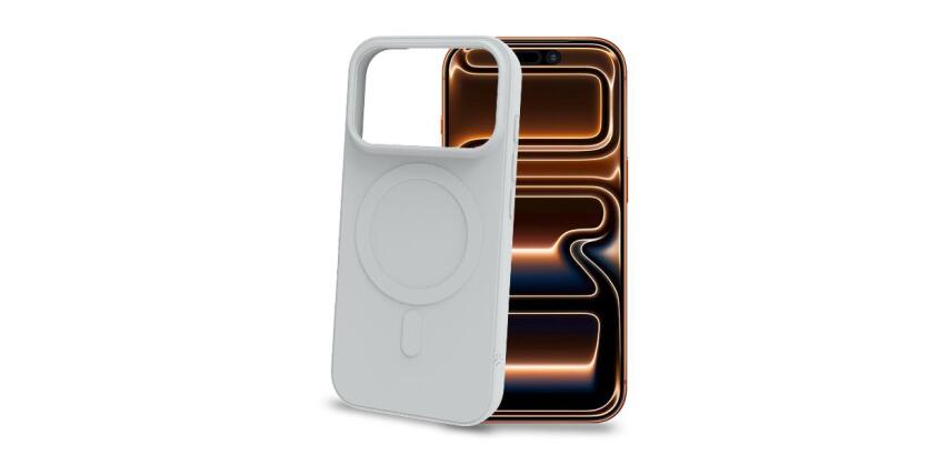 CROMOMAG1201 - Cover in TPU morbido compatibile con la tecnologia Magsafe, colore silver compatibile con Apple iPhone 18 Pro Max / iPhone 17 Pro Max [IPHONE 18 CASES]