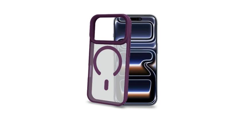 MAGMATT1200 - Cover morbida trasparente con bordi effetto opaco compatibile con la tecnologia Magsafe per Apple iPhone 18 Pro / iPhone 17 Pro [IPHONE 18 CASES]