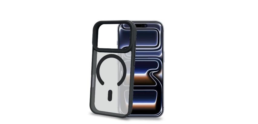 MAGMATT1200 - Cover morbida trasparente con bordi effetto opaco compatibile con la tecnologia Magsafe per Apple iPhone 18 Pro / iPhone 17 Pro [IPHONE 18 CASES]