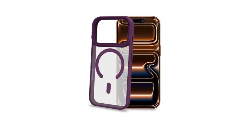 MAGMATT1201 - Cover morbida trasparente con bordi effetto opaco compatibile con la tecnologia Magsafe per Apple iPhone 18 Pro Max / iPhone 17 Pro Max [IPHONE 18 CASES]