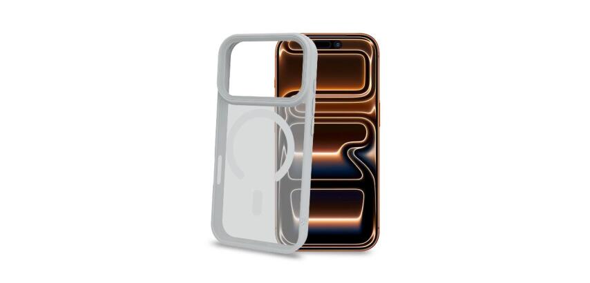 MAGMATT1201 - Cover morbida trasparente con bordi effetto opaco compatibile con la tecnologia Magsafe per Apple iPhone 18 Pro Max / iPhone 17 Pro Max [IPHONE 18 CASES]
