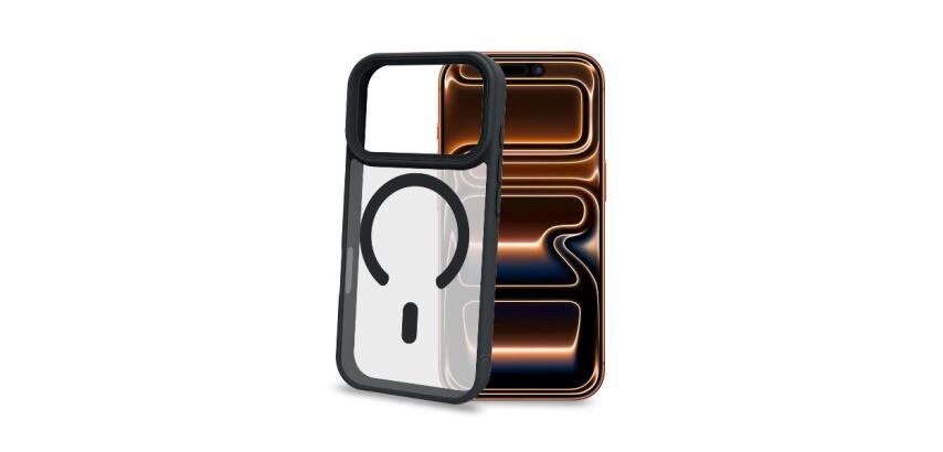 MAGMATT1201 - Cover morbida trasparente con bordi effetto opaco compatibile con la tecnologia Magsafe per Apple iPhone 18 Pro Max / iPhone 17 Pro Max [IPHONE 18 CASES]