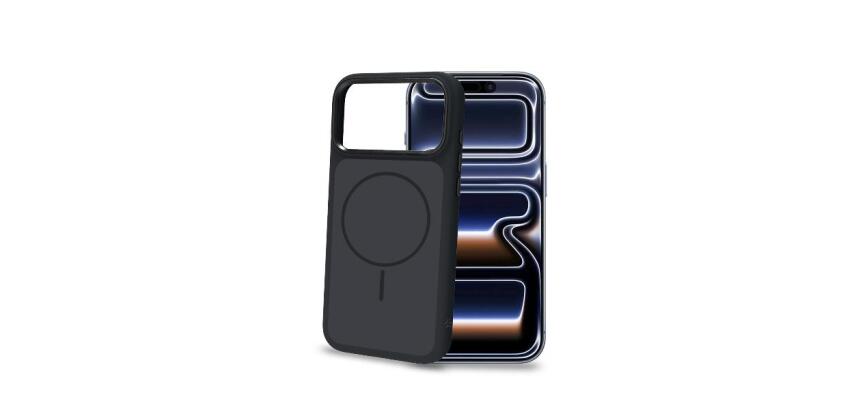 GENUINEMAG1200 - Cover vetro temperato con bordi liquiq silicone compatibile con la tecnologia Magsafe per Apple iPhone 18 Pro / iPhone 17 Pro [IPHONE 18 CASES]
