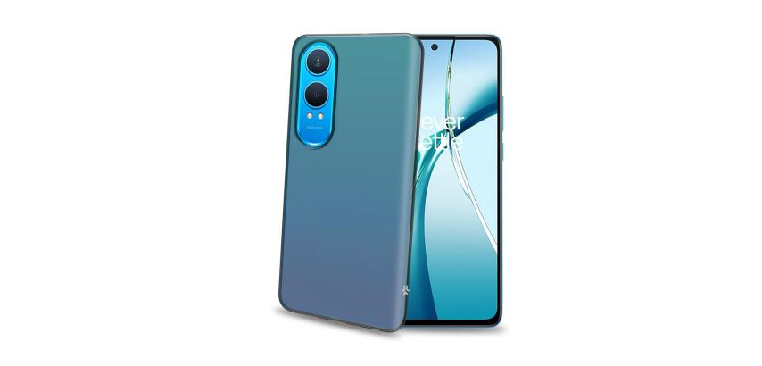 GELSKIN - Cover morbida trasparente verde in TPU compatibile con Oneplus Nord CE 4 Lite