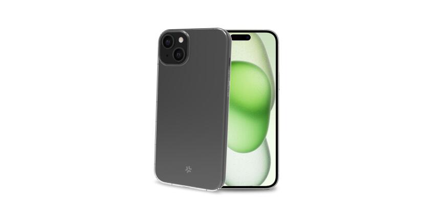 HEXAGEL - Cover trasparente semi rigida, ultra resistente in Poliuretano + Policarbonato compatibile con Apple iPhone 15 Plus [IPHONE 15 CASES]