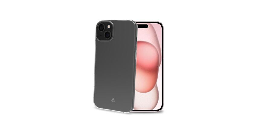 HEXAGEL - Cover trasparente semi rigida, ultra resistente in Poliuretano + Policarbonato compatibile con Apple iPhone 15 [IPHONE 15 CASES]