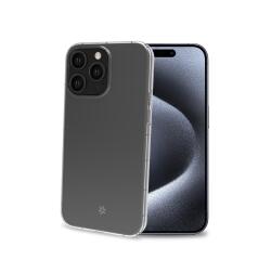 HEXAGEL - Cover trasparente semi rigida, ultra resistente in Poliuretano + Policarbonato compatibile con Apple iPhone 15 Pro [IPHONE 15 CASES]