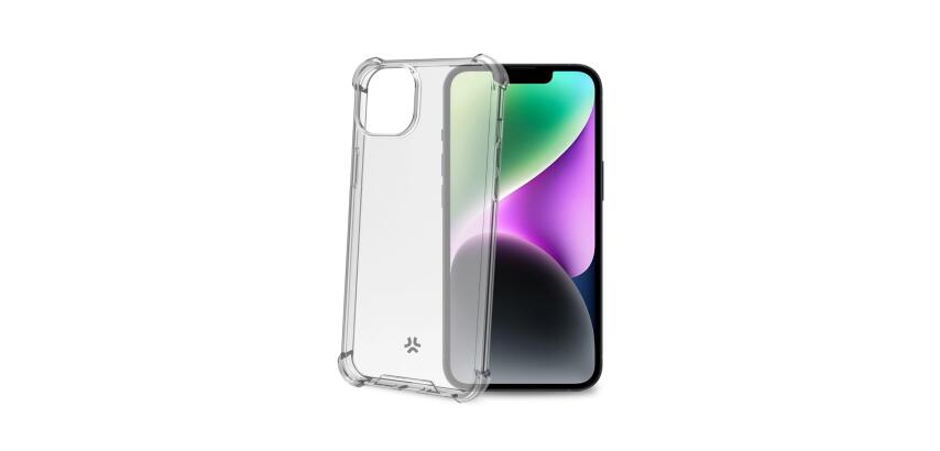 ARMOR - Cover rigida trasparente con bordi corrazzati e angoli rinforzati compatibile con Apple iPhone 15