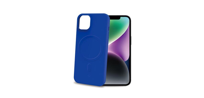 CROMOMAG - Cover in TPU morbido compatibile con la tecnologia Magsafe, colore blu compatibile con Apple iPhone 15 [IPHONE 15 CASES]