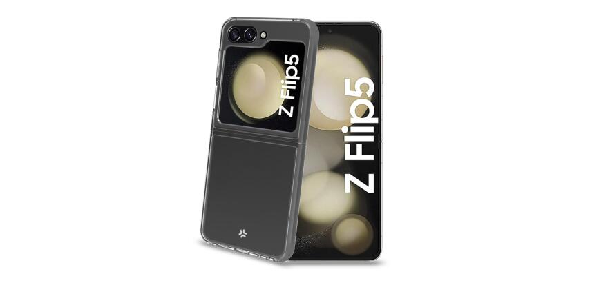 GELSKIN - Cover morbida trasparente in TPU compatibile con Samsung Galaxy Z Flip 5