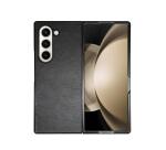 FOLDING - Cover in TPU composta da scocca anteriore e posteriore, effetto pelle sintetica colore nero compatibile Samsung Galaxy Fold 6/ Galaxy Z Fold 6 Enterprise Edition