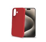 CROMO - Cover in morbido TPU con finitura soft touch colore rosso compatibile con Apple iPhone 16 [IPHONE 16 CASES]