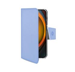 WALLY - Custodia a libro in pelle sintetica con chiusura flap magnetico, slot per carte e funzione stand colore blu compatibile con Apple iPhone 16 [IPHONE 16 CASES]