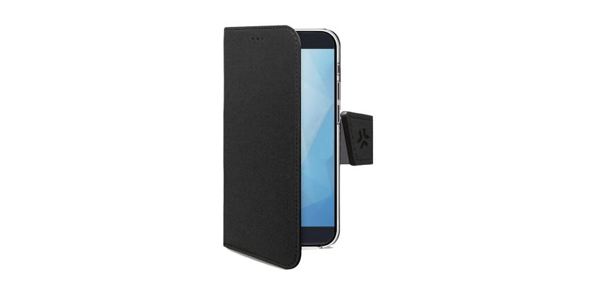 WALLY - Custodia a libro in pelle sintetica con chiusura flap magnetico, slot per carte e funzione stand colore nero compatibile con Redmi Note 15 5G/ Redmi Note 15 4G/ Poco M8 5G