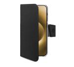 WALLY - Custodia a libro in pelle sintetica con chiusura flap magnetico, slot per carte e funzione stand colore nero per Apple iPhone 18 Pro Max/iPhone 17 Pro Max [IPHONE 18 CASES]