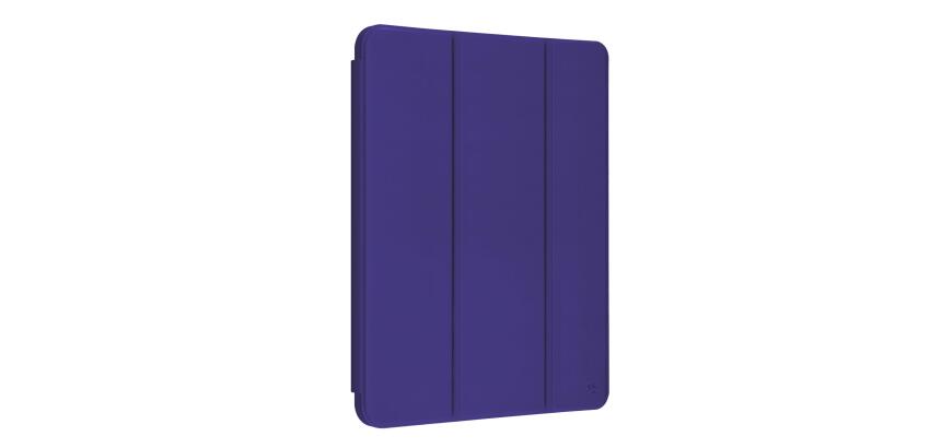 BOOKFOLIO - Custodia a libro colore blu con funzione stand, porta pennino compatibile con Apple iPad 7 gen/8 gen/9 gen