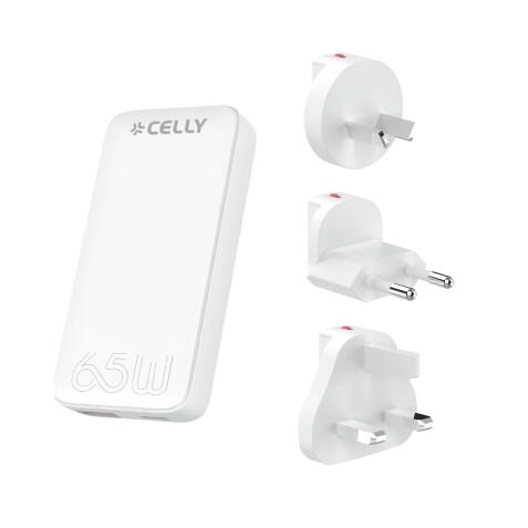 TCTRAVELUNI65W - Universa GaN Wall Charger Multiplug 65W