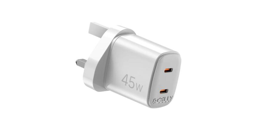 Caricabatterie - UPTC2C45WWHUK - 45W UK GaN Wall Charger [UPTC COLLECTION]
