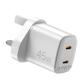 Caricabatterie - UPTC2C45WWHUK - 45W UK GaN Wall Charger [UPTC COLLECTION]