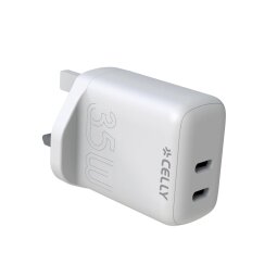 TC2USBC35W - 2 USB-C Wall Charger 35W UK plug [PRO POWER]