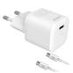 PC2TC20WUSBCCAB - Ultra Compact Wall Charger 20W with Cable [PROCOMPACT2]