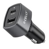 CC1USBC1USBA65W - 65W USB-A USB-C CAR CHARGER