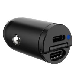 MINI CAR CHARGER 30W 2 USB-C PORT [PRO POWER]