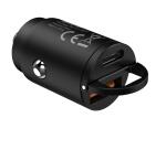 BLCC30WUSBUSBC - Black Label Mini USB-A + USB-C Car Charger 30W