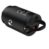 BLCC30WUSBUSBC - Black Label Mini USB-A + USB-C Car Charger 30W