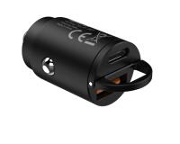 BLCC30WUSBUSBC - Black Label Mini USB-A + USB-C Car Charger 30W