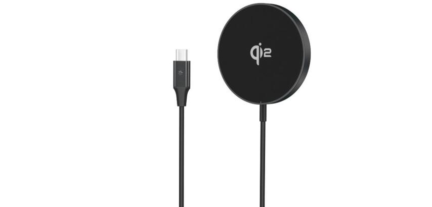 MAGCHARGEPROQI2 - Basetta di ricarica Magsafe con cavo USB-C integrato, potenza massima 15 Watt, Tecnologia Qi2