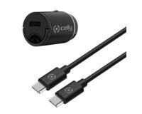 CCMINITYPEC - 20W USB-C Car Charger+USB-C to USB-C Cable [PRO POWER]
