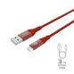 USB-A TO MICROUSB 12W CABLE 3MT RD