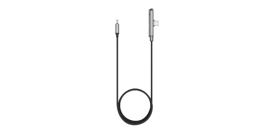 USBCGAM240W - Cavo USB-C a USB-C, potenza massima 240 Watt, funzione Supporto per Smartphone, magneti integrati all'interno cavo, Power delivery
