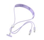 USBC2MC60W - 3-in-1 USB-C Cable: 60W Fast Charging, Adjustable Lanyard & Massage Function