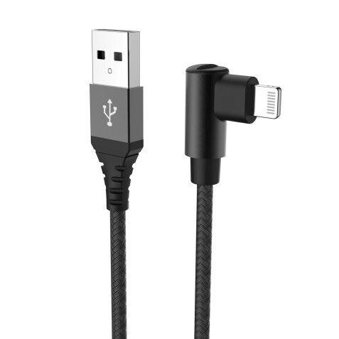 USB-A TO LIGHTNING 12W CABLE MFI BK