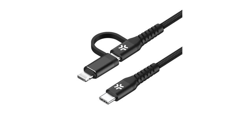USBC2IN1 - 100W 2in1 Cable: USB-C & Lightning [POWER DELIVERY]