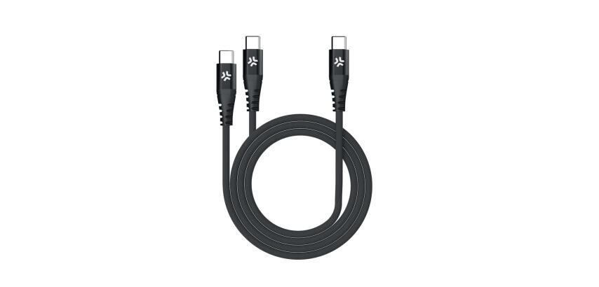 USBC2USBC - Cavo USB-C input a 2 porte USB-C output, lunghezza 1.3 metri, potenza massima 100 Watt, Power Delivery [POWER DELIVERY]